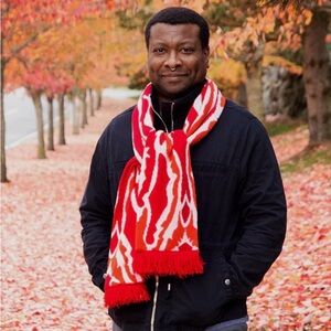 Archie McPhee bacon Scarf red new 🥓